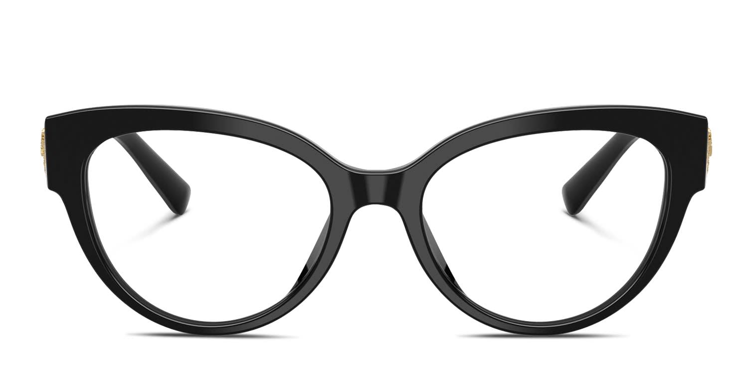 Dolce & Gabbana DG3440 Black glasses - Black - Frontal View