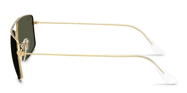 Ray-Ban RB3779 Explorer 3 gold frame with green lenses. Lenses