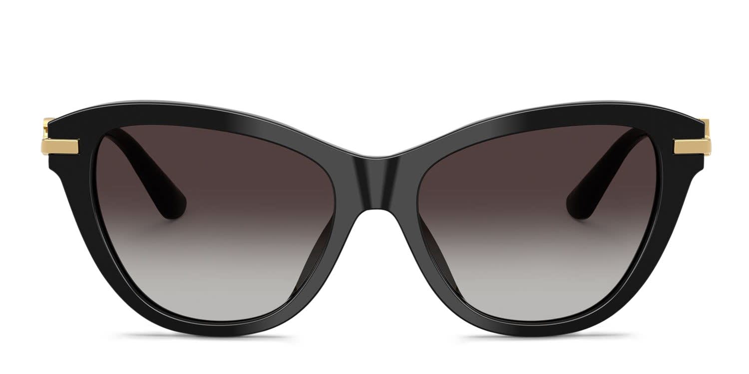 Dolce & Gabbana DG4534 Black, Gray glasses - Black / Gray - Frontal View