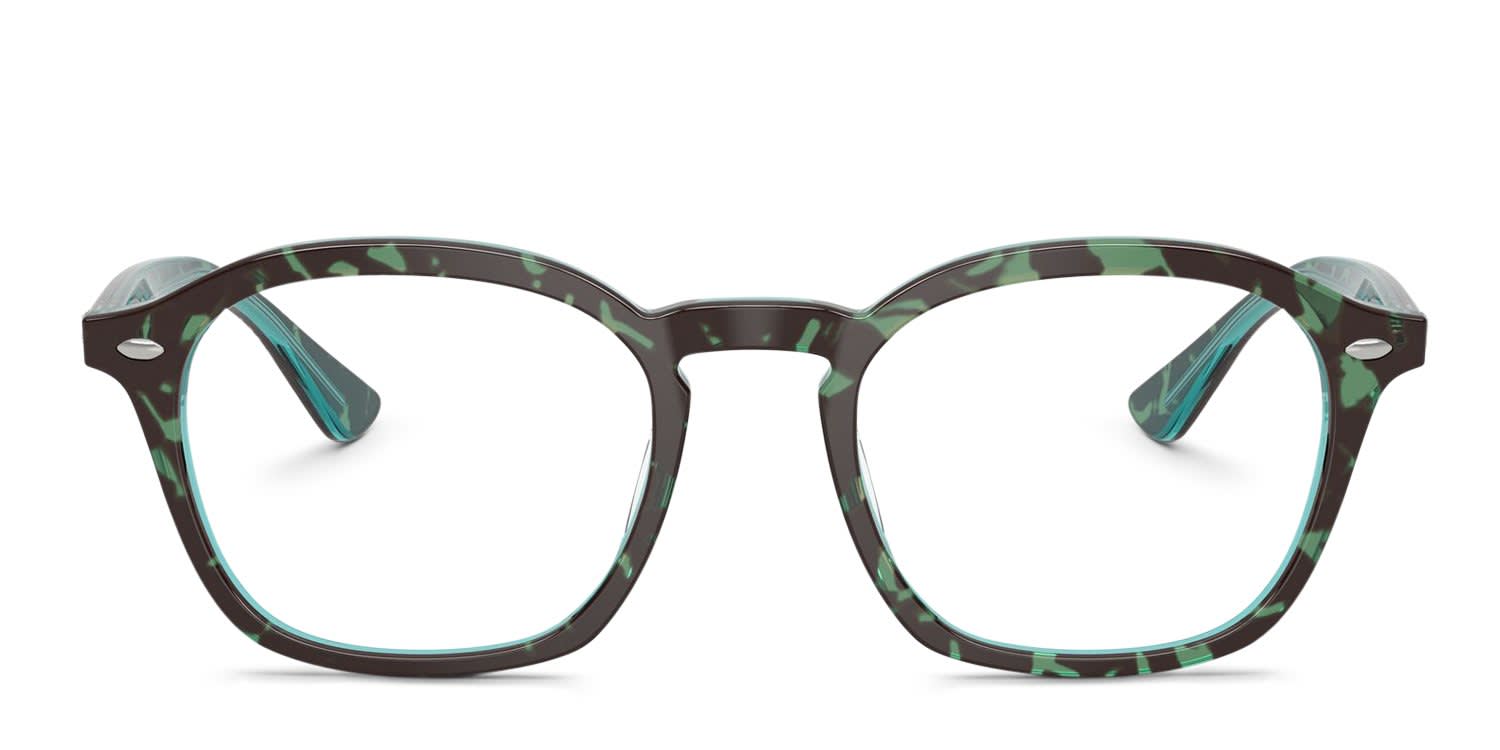 Ray-Ban RX5451 Tortoise, Clear glasses - Tortoise / Clear - Frontal View