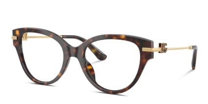 Dolce & Gabbana DG3438 Tortoise glasses - Tortoise - Angle View