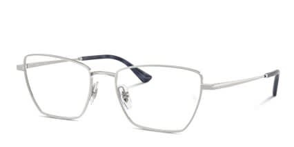 Ray-Ban RX6552 Silver glasses - Silver - Angle View