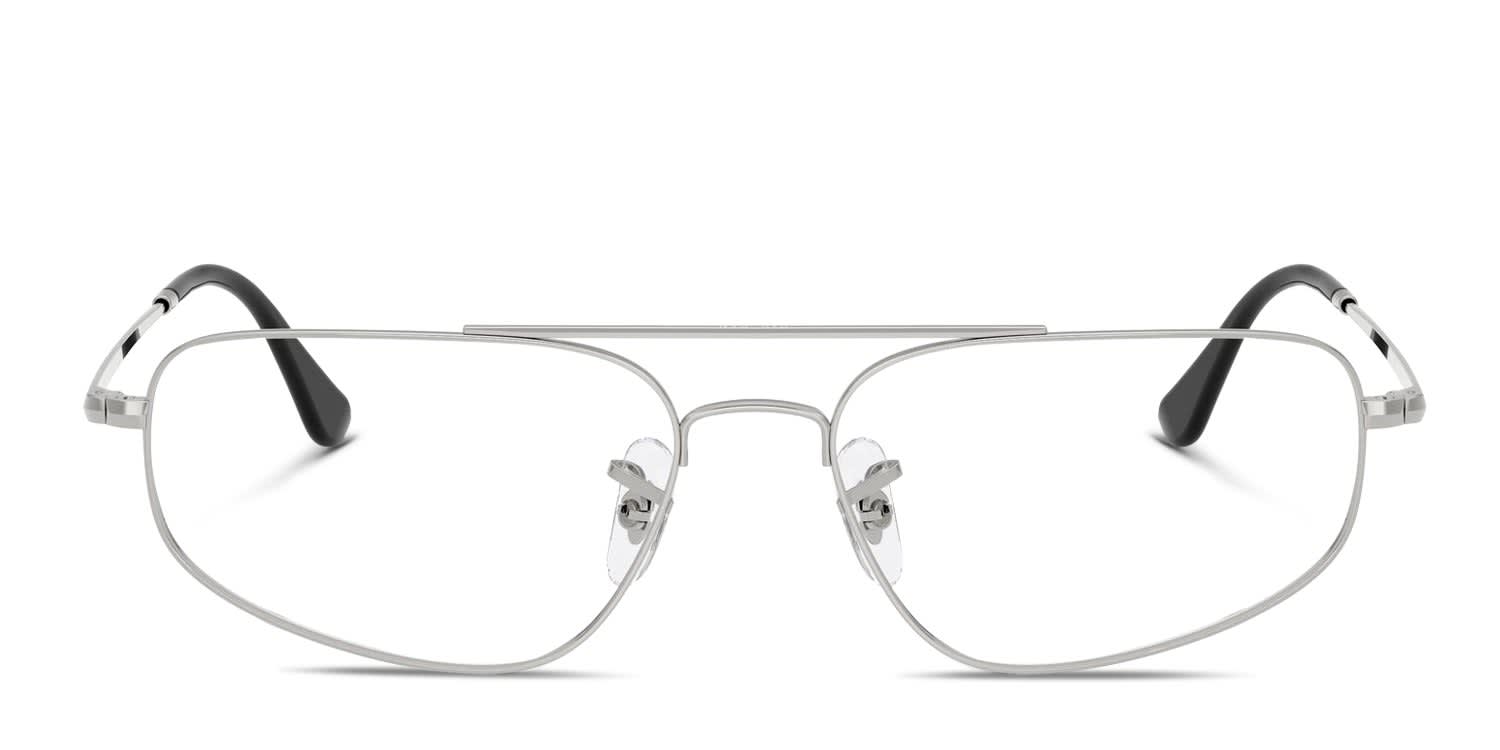 Ray-Ban RX6550 Silver glasses - Silver - Frontal View