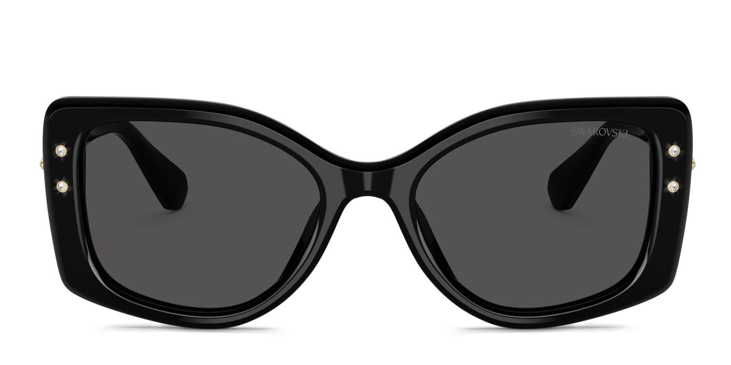 Swarovski SK6058U Black, Gray glasses - Black / Gray - Frontal View