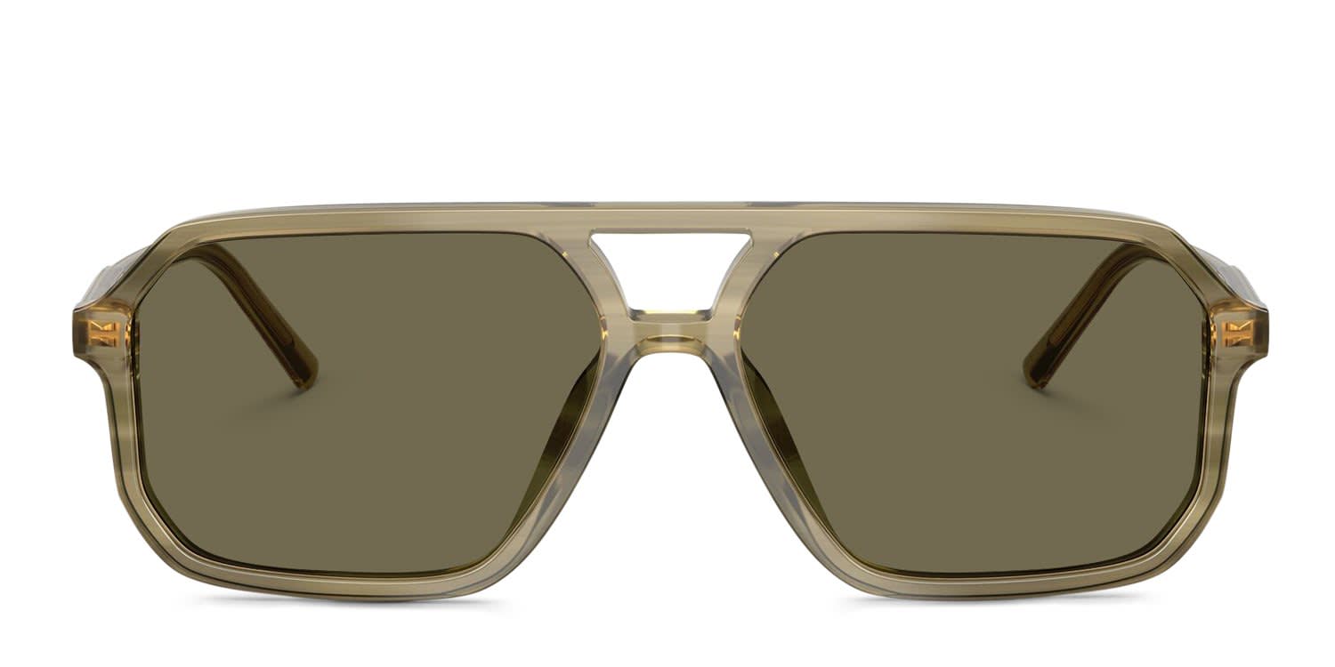 Dolce & Gabbana DG4541 Clear, Green, Multicolor, Brown glasses - Clear / Green / Multicolor / Brown - Frontal View