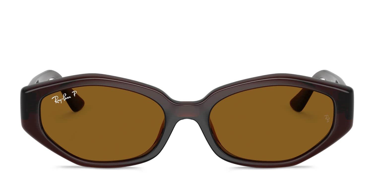Ray-Ban RB4473D Brown glasses - Brown - Frontal View