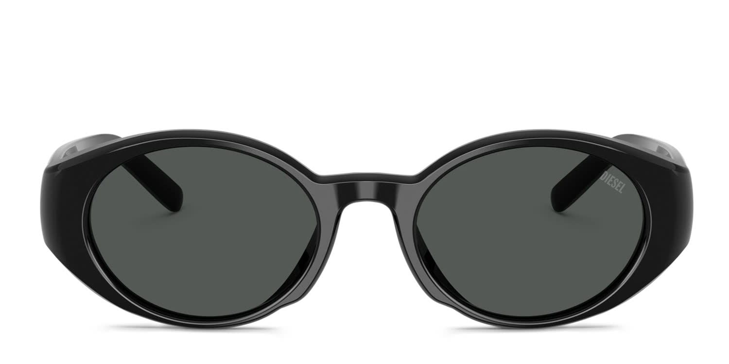Diesel DL2008U Black glasses - Black - Frontal View
