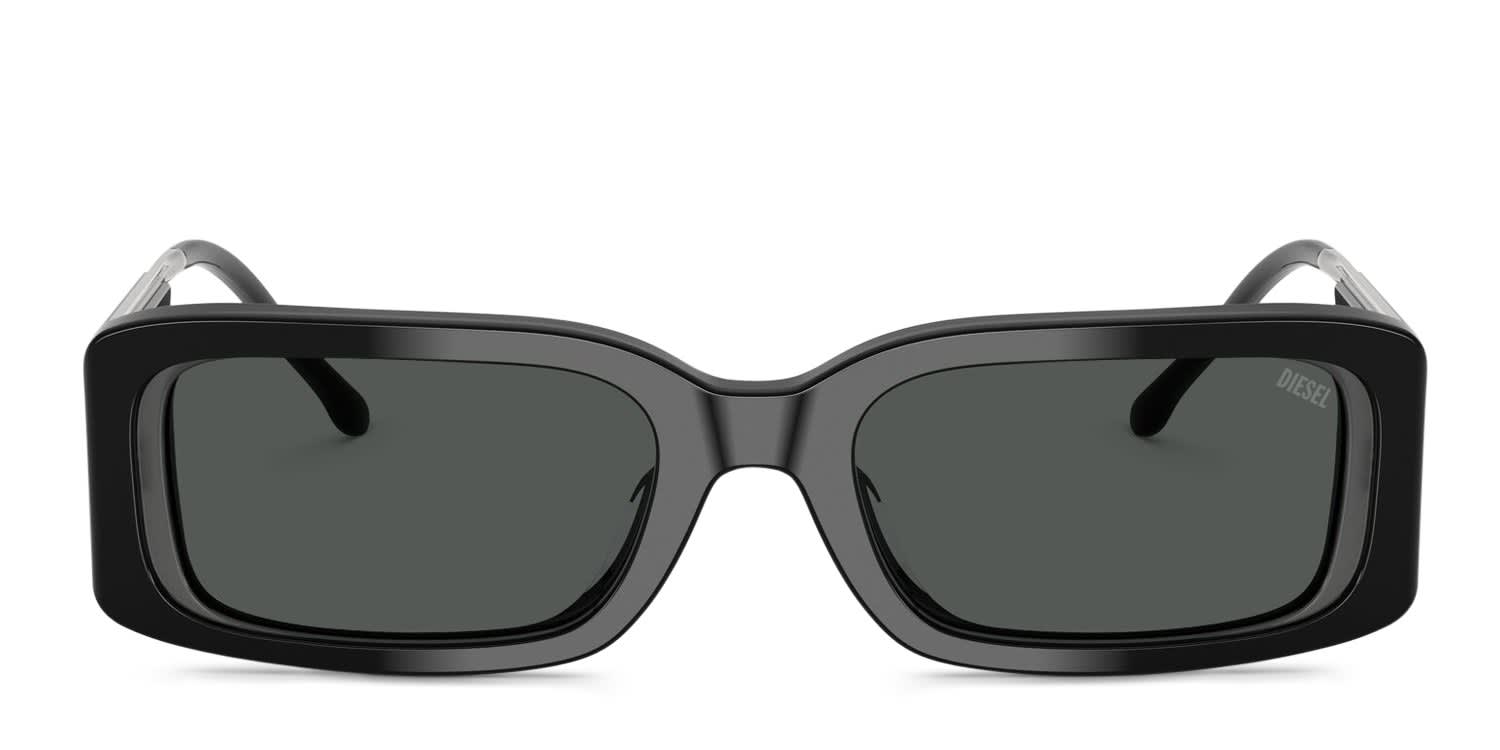 Diesel DL2017U Black, Clear, Gray glasses - Black / Clear / Gray - Frontal View