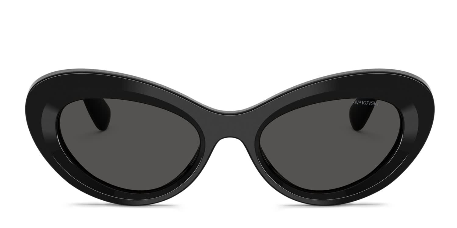 Swarovski SK6061U Black, Gray glasses - Black / Gray - Frontal View