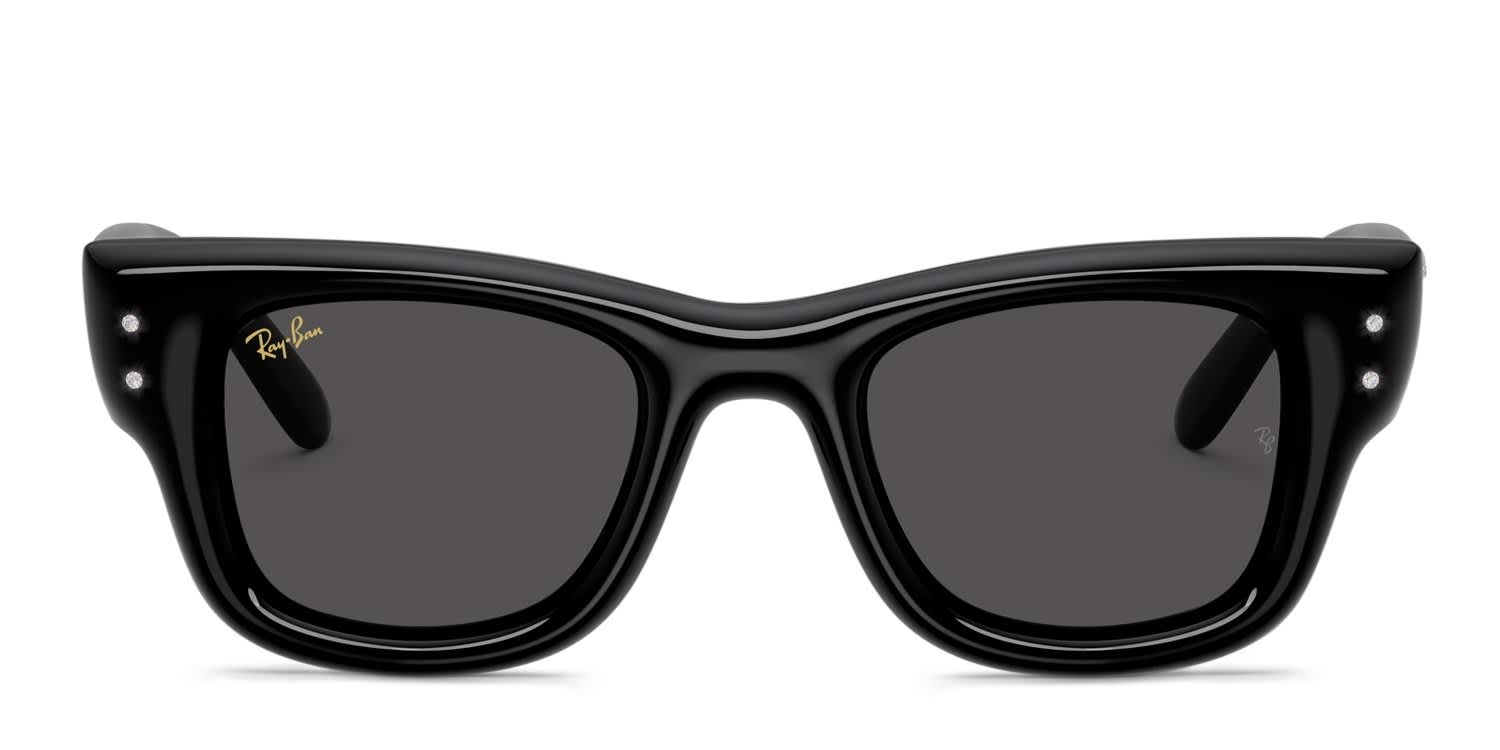 Ray-Ban RB4940B Wayfarer Puffer black frame with dark grey lenses