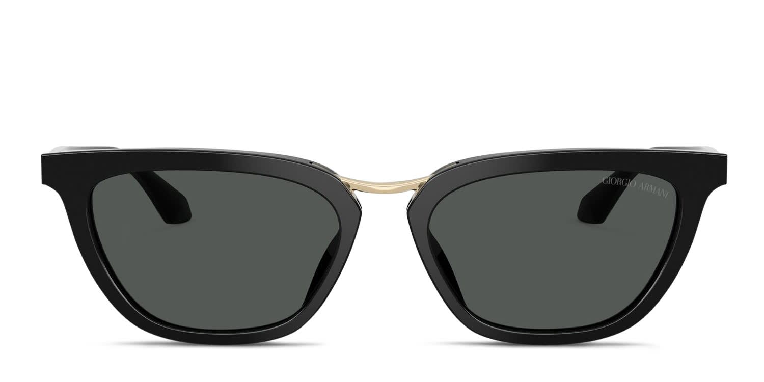 Giorgio Armani AR8253U black frame with dark grey lenses. Lenses