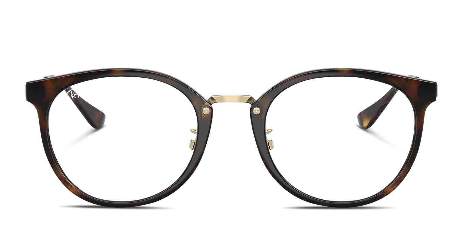 Ray-Ban RX7266D Tortoise glasses - Tortoise - Frontal View