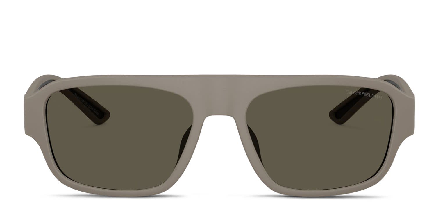 Emporio Armani EA4266U Beige, Gray glasses - Beige / Gray - Frontal View