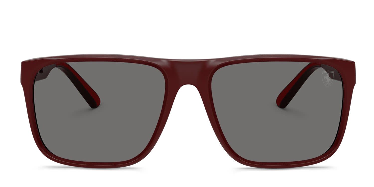 Ferrari Scuderia FZ6002U Red, Gray glasses - Red / Gray - Frontal View
