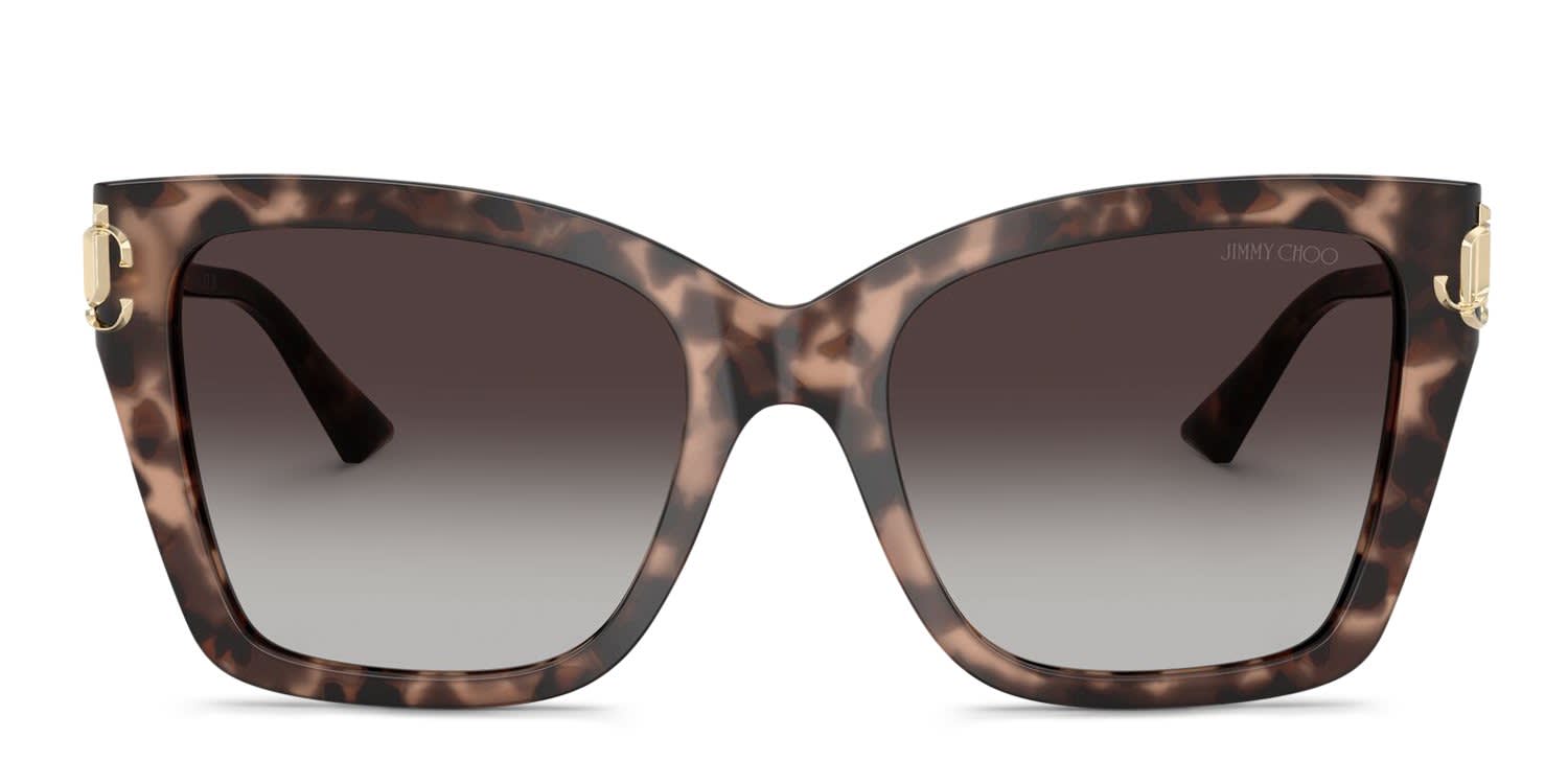 Jimmy Choo JC5012 Pink, Tortoise, Gray glasses - Pink / Tortoise / Gray - Frontal View
