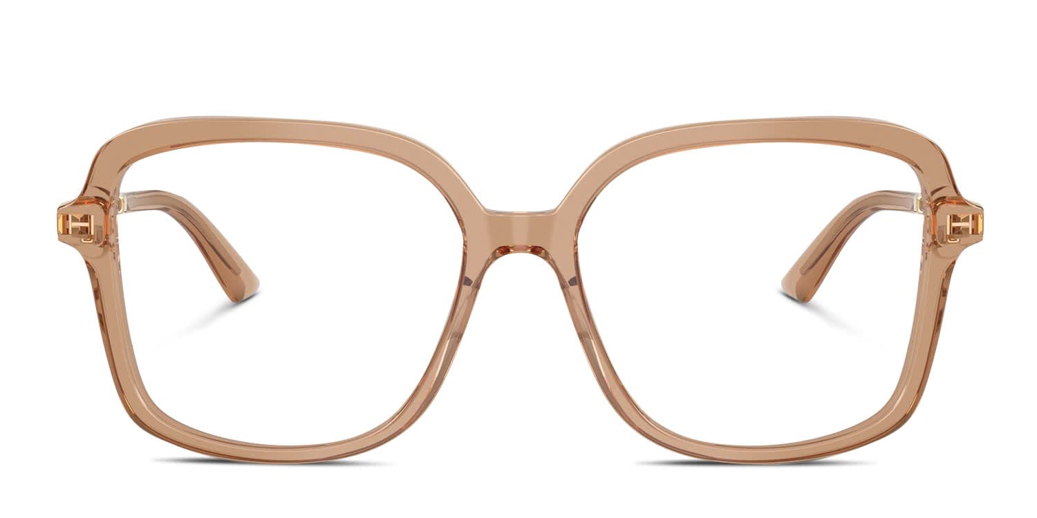 Jimmy Choo JC3061U Clear, Beige glasses - Clear / Beige - Frontal View