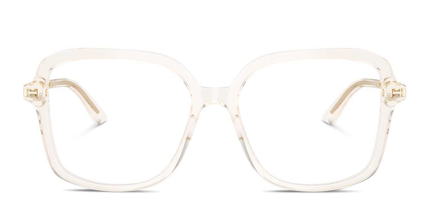 Jimmy Choo JC3061U Clear, Beige glasses - Clear / Beige - Frontal View