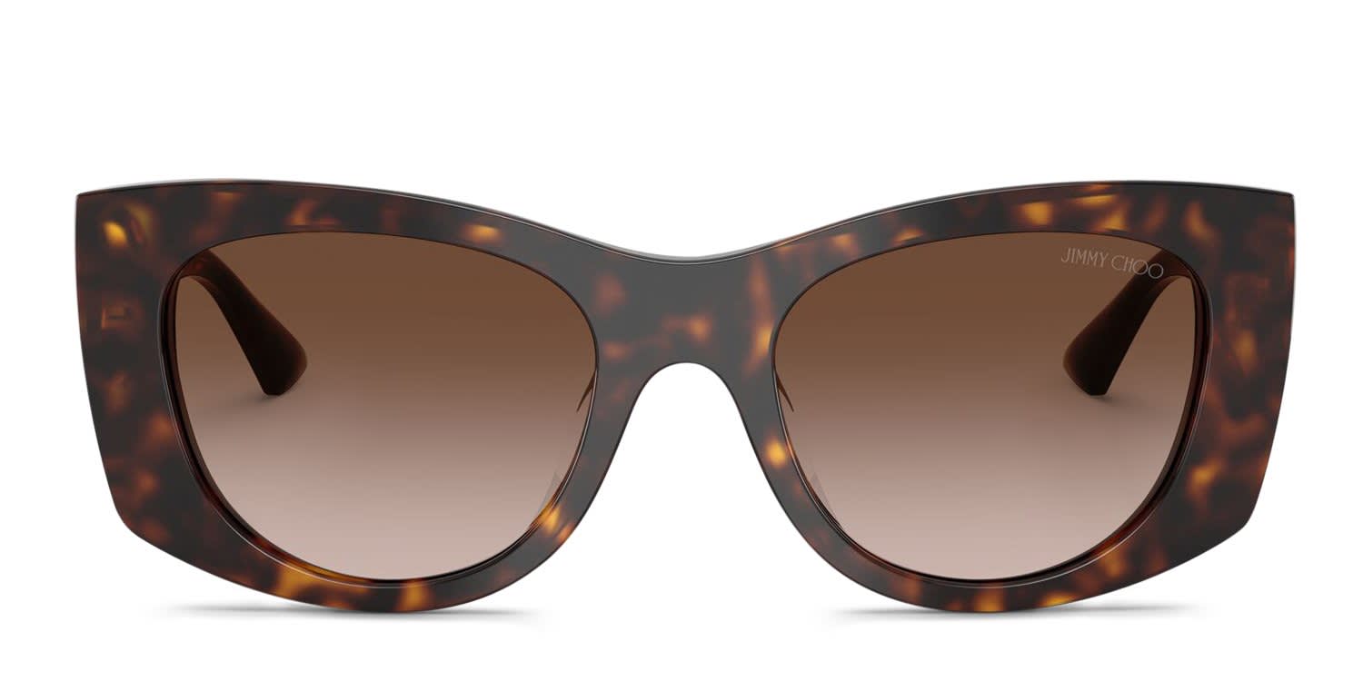 Jimmy Choo NADIA/S tortoise frame with brown lenses. Lenses