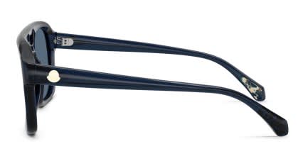Moncler ME6024 Vantos Clear, Blue glasses - Clear / Blue - Side View