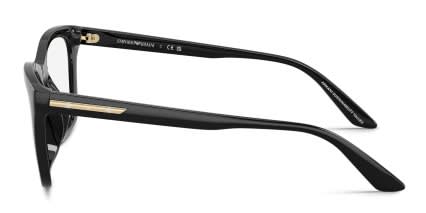 Emporio Armani EA4274BU w/Clip-On Shiny Black glasses - Shiny Black - Side View