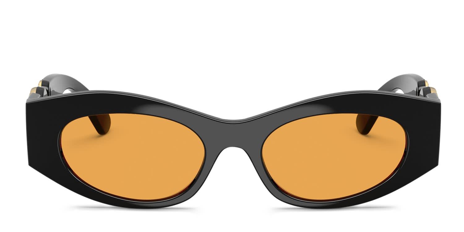 Versace VE4480U Black, Orange glasses - Black / Orange - Frontal View