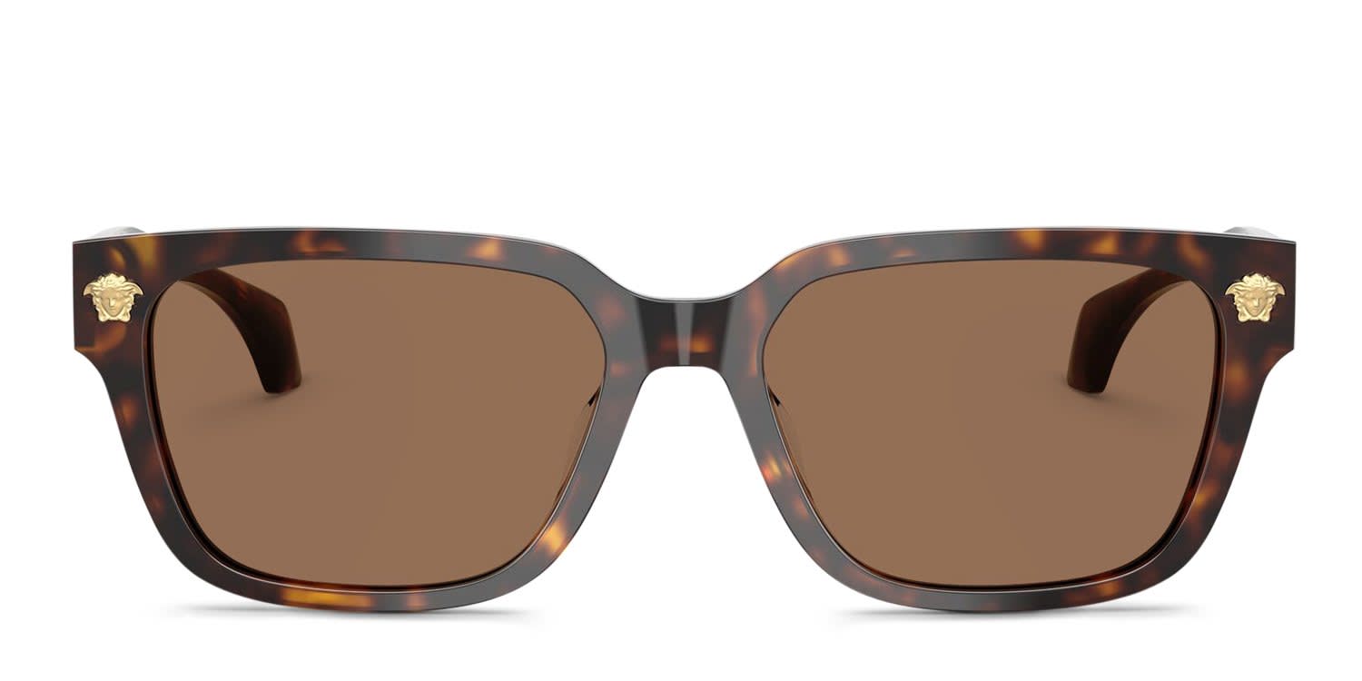 Versace VE4513D Tortoise, Brown glasses - Tortoise / Brown - Frontal View
