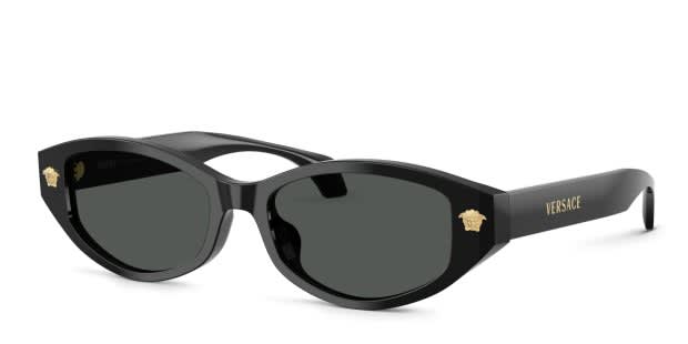 Versace Black Angular Frame Women’s Sunglasses Versace VE4409 sunglasses for women at For Eyes main image 3