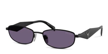 Prada PRD51S Black, Purple glasses - Black / Purple - Angle View