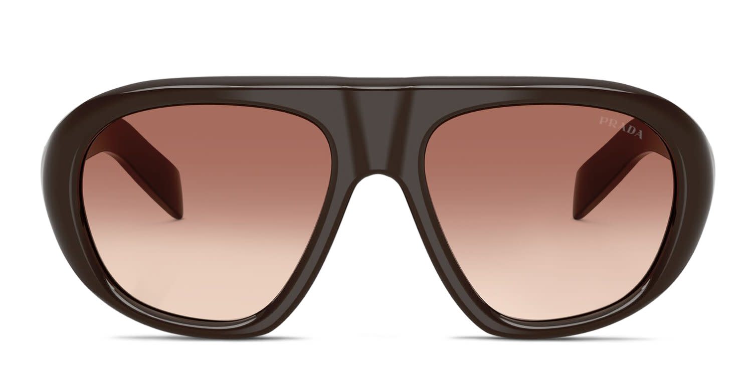 Prada PRC05S Brown glasses - Brown - Frontal View