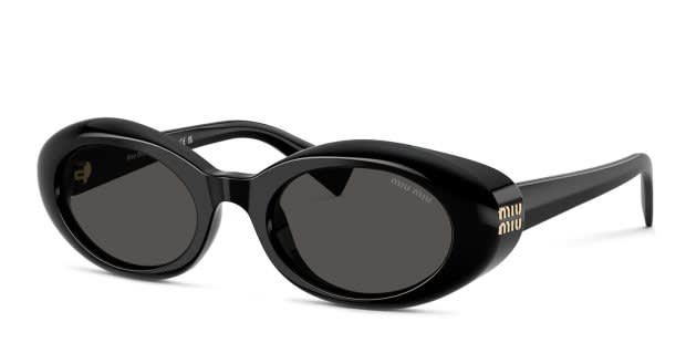 Miu Miu MUB09S black frame with dark grey lenses. Lenses  display picture 1