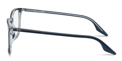 Ray-Ban RX5421 Blue, Clear glasses - Blue / Clear - Side View