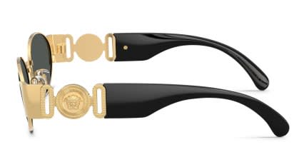 Versace VE2299 Gold, Gray glasses - Gold / Gray - Side View