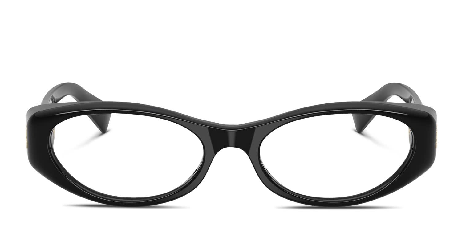 Miu Miu MU03ZV Black glasses - Black - Frontal View