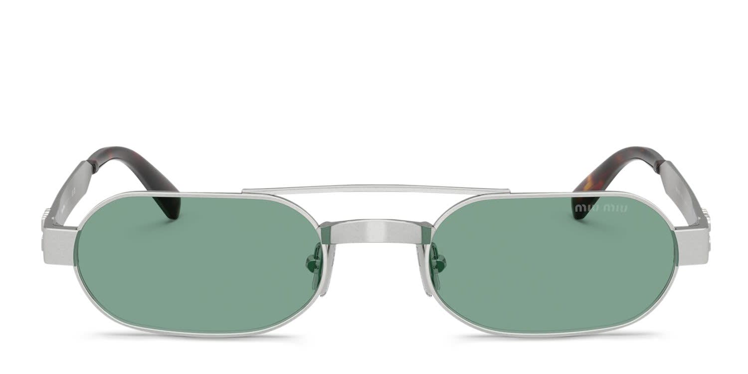 Miu Miu MUB52S Silver, Gray glasses - Silver / Gray - Frontal View