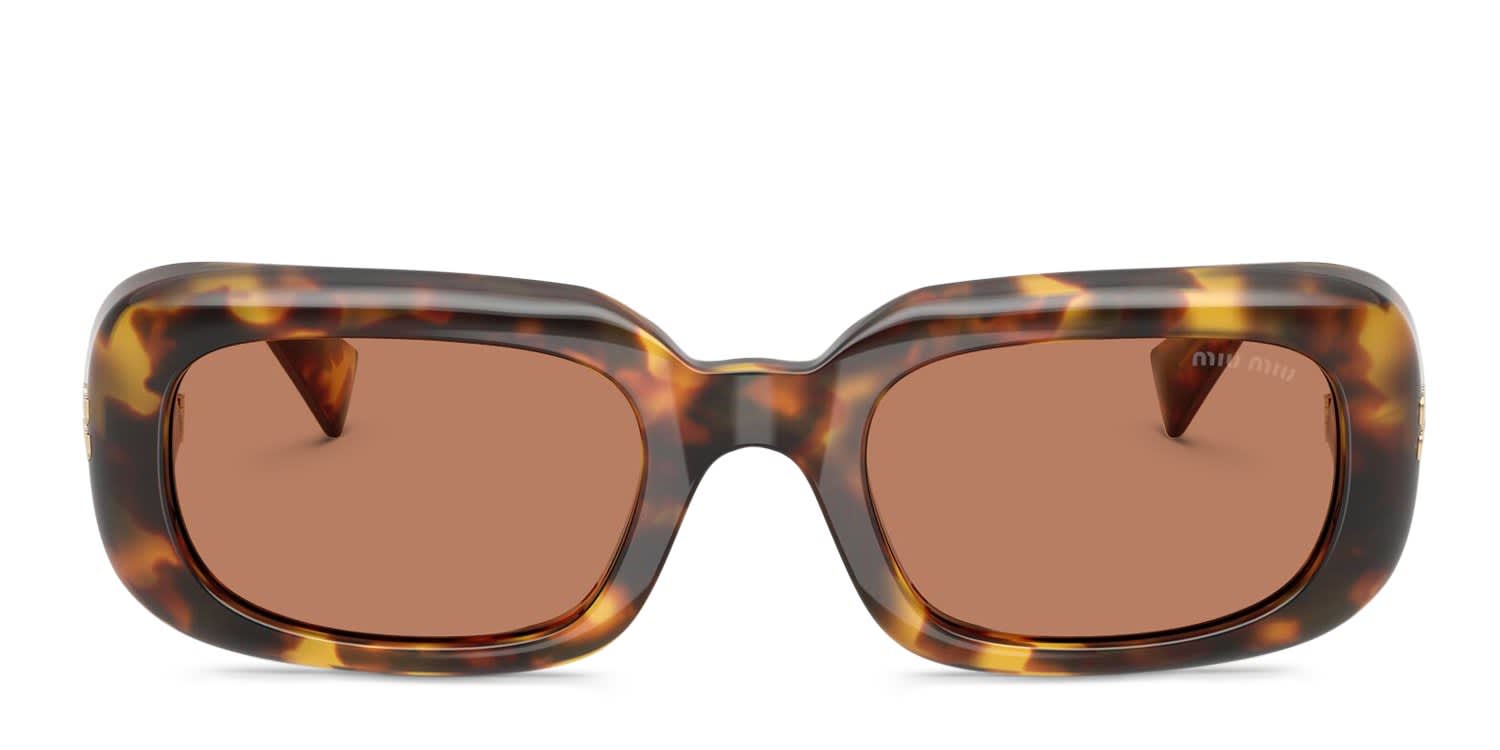 Miu Miu MUB13S Bronze, Tortoise, Brown glasses - Bronze / Tortoise / Brown - Frontal View