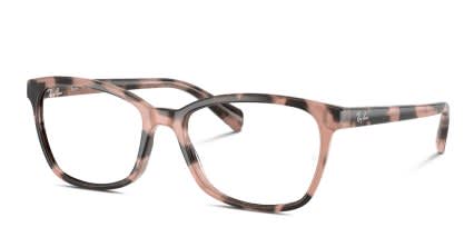 Ray-Ban RX5362 Pink, Tortoise glasses - Pink / Tortoise - Angle View