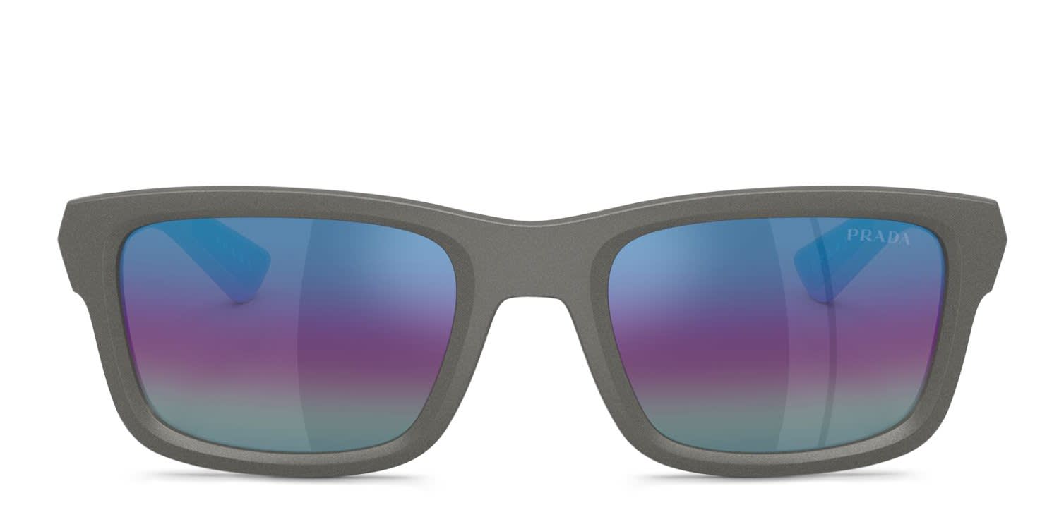 Prada PSB10S Silver, Brown glasses - Silver / Brown - Frontal View