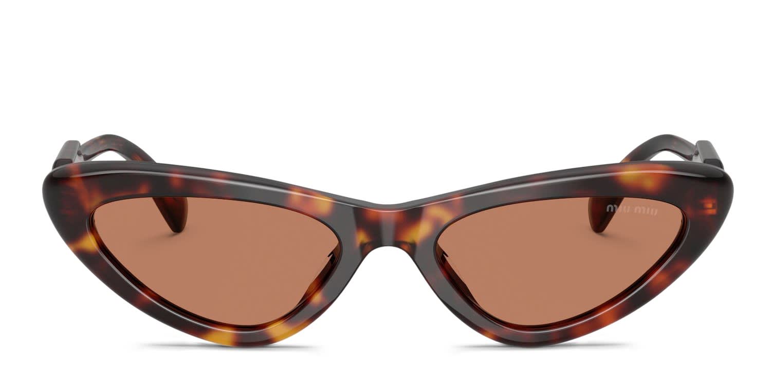 Miu Miu MUB11SU Tortoise, Brown glasses - Tortoise / Brown - Frontal View
