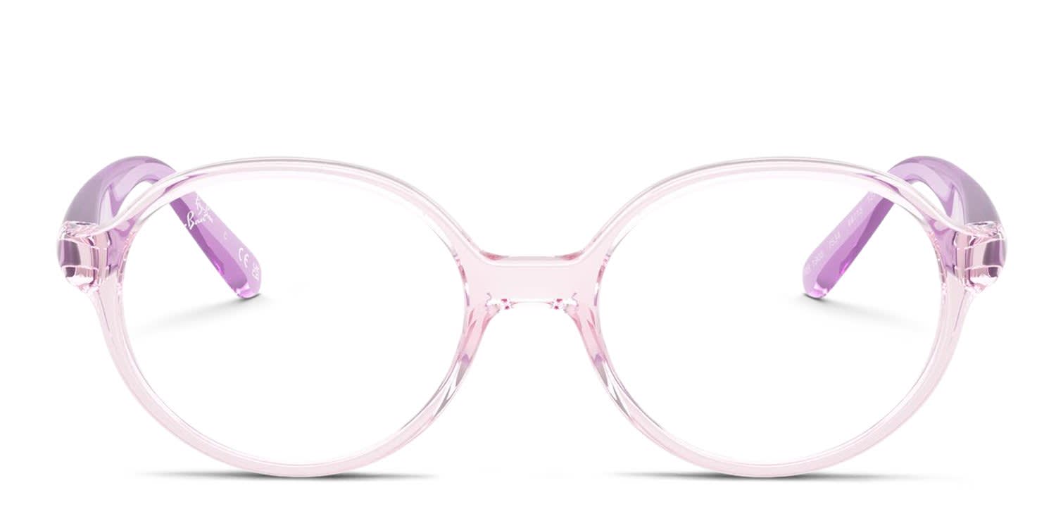 Ray-Ban RY1905 Kids Clear, Pink glasses - Clear / Pink - Frontal View