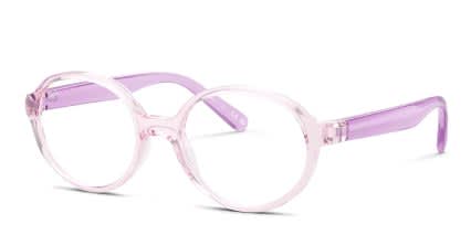 Ray-Ban RY1905 Kids Clear, Pink glasses - Clear / Pink - Angle View