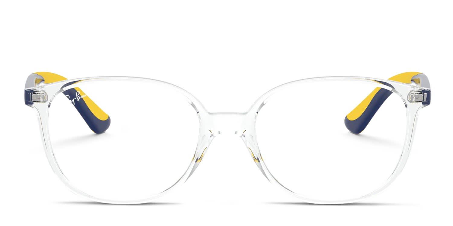 Ray-Ban RY1598 Kids Clear, Blue glasses - Clear / Blue - Frontal View