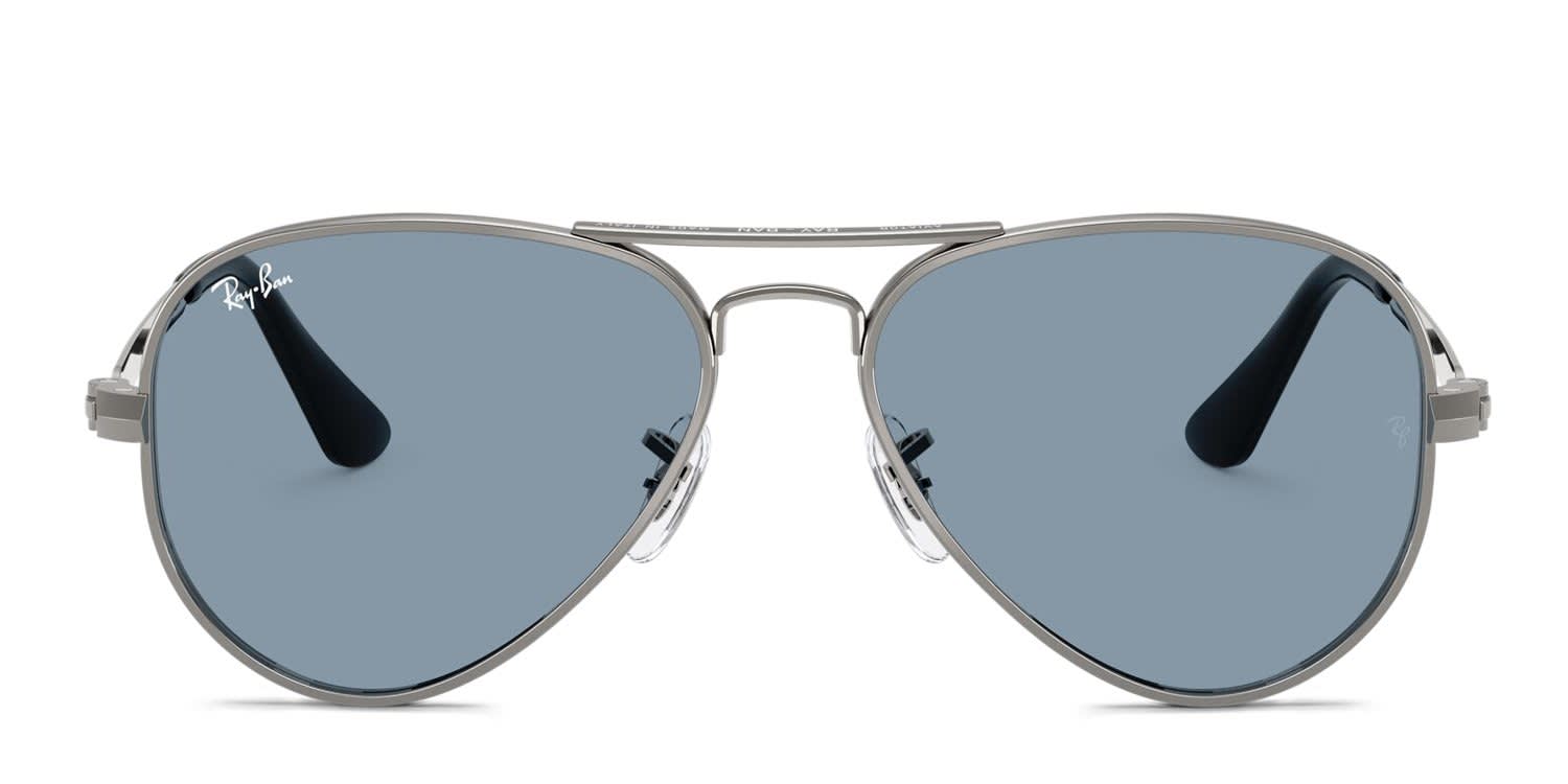 Ray-Ban RB3925 Aviator Max Gunmetal, Blue glasses - Gunmetal / Blue - Frontal View