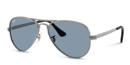 Ray-Ban RB3925 Aviator Max Gunmetal, Blue glasses - Gunmetal / Blue - Angle View