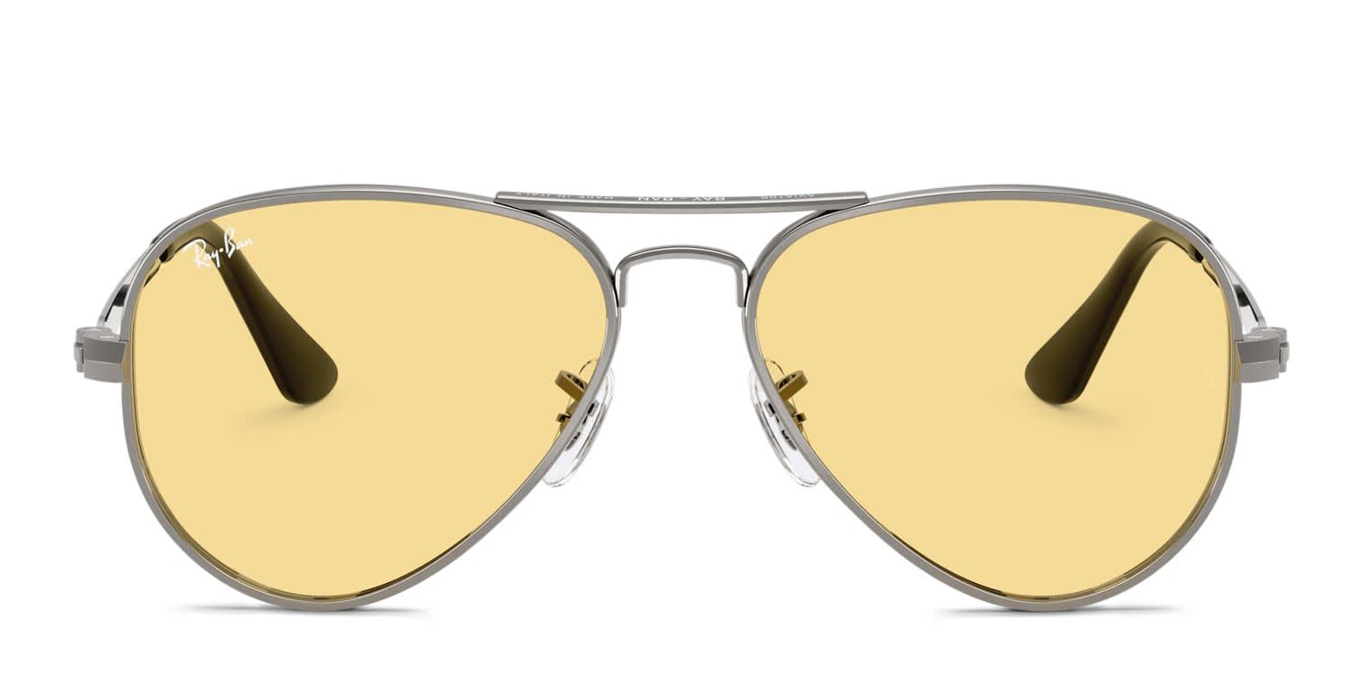 Ray-Ban RB3925 Aviator Max Gunmetal, Yellow glasses - Gunmetal / Yellow - Frontal View