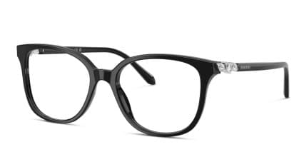 Swarovski SK2069 Black glasses - Black - Angle View
