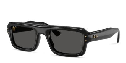 Ray-Ban x A$AP Rocky RB4954 Flacko Puffer Shiny Black glasses - Shiny Black - Angle View
