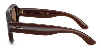 Ray-Ban x A$AP Rocky RB4925 Pilot Puffer Brown glasses - Brown - Side View
