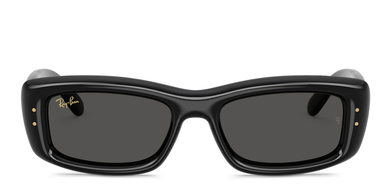 Ray-Ban x A$AP Rocky RB4944 Kiliane Puffer Shiny Black glasses - Shiny Black - Frontal View