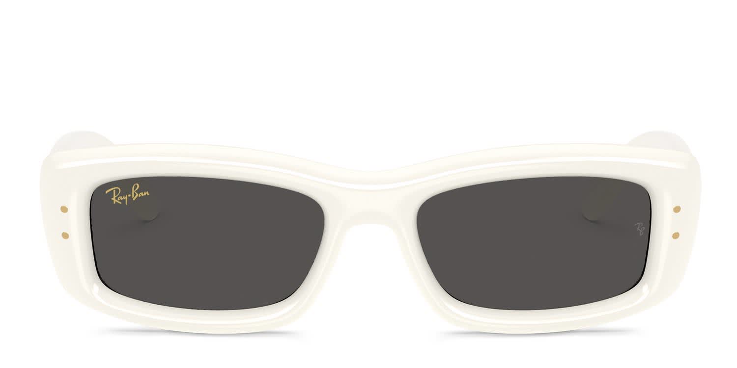 Ray-Ban x A$AP Rocky RB4944 Kiliane Puffer White glasses - White - Frontal View