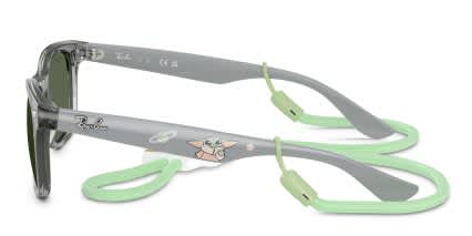 Ray-Ban RB9052S Grogu Mini New Wayfarer Star Wars Collection Kids glasses - Gray / Clear - Side View